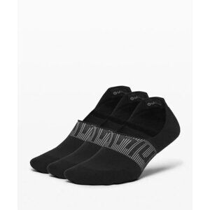 Women's Power Stride No-Show Socks with Active Grip (3 Pack) - Black